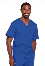 Royal Cherokee Scrubs Workwear Core Stretch Unisex V Neck Top 4725 ROYW
