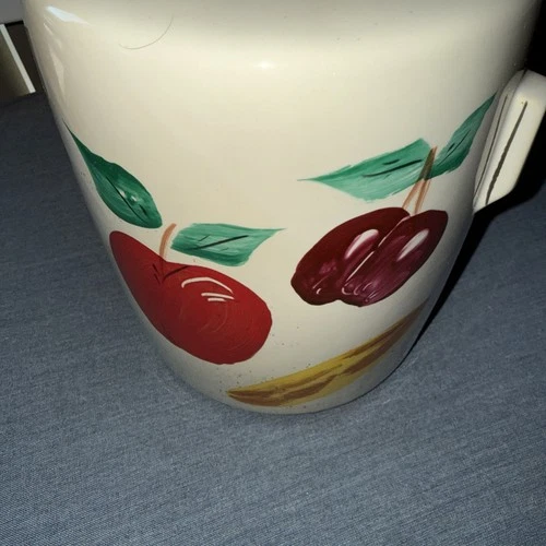 Vintage McCoy Fruit Patterned Cookie Jar -No Lid