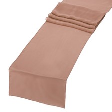 6 Pcs Gold Chiffon Table Runner 12" x 108" Tulle Table Runner -106