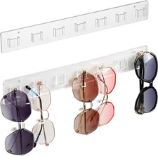 Sunglasses Holder Organizer, 2 Pack Acrylic Sunglasses Organizer Wall Mounted