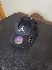 New Nike Michael Jordan Jumpman Youth Black Cotton Snapback Hat Cap