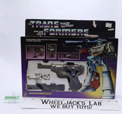 Megatron 100% Complete W/BOX & INSERT G1 Transformers 1984 Vintage Figure NM