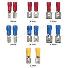 100/50pcs Female Spade Insulated Connectors Crimp Electrical Wire Terminals FDD