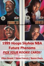 You Pick! 1999 Hoops Skybox NBA Rookie Cards RC Francis Baron Brand Magette RAV