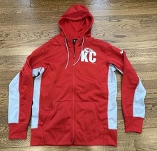 Mens Nike Kansas City Chiefs NFL Team Apparel ZIP UP Hoodie MEDIUM Mahomes Mint