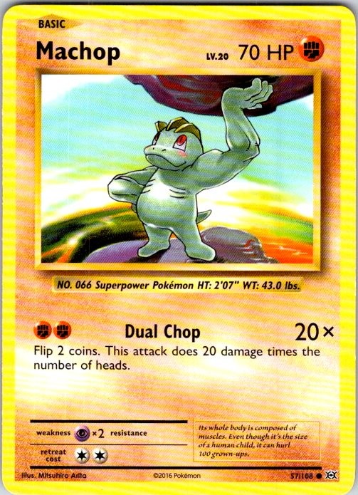 Pokemon | XY - Evolutions | Machop | 57/108 | | NM