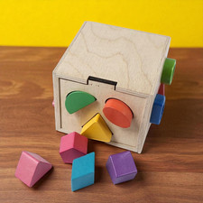 Personalised Wooden Shape Sorter Toy Montessori Educational Baby Gift Custom Toy