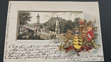 Ansichtskarte 1901 geprägt Stuttgart Bad Cannstatt KönigCarlBrücke --  Essingen