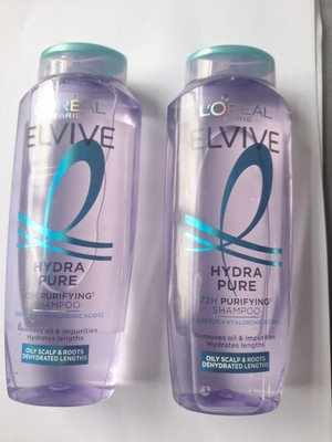 Loreal Elvive Hydra Pure 72H Purifying Shampoo 250ml - 400ml / 700ml