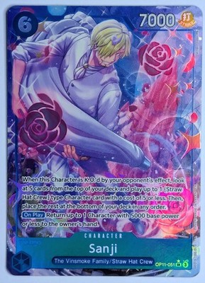 Sanji OP11-051 Super Rare Alternative Art One Piece TCG SR AA EN NM