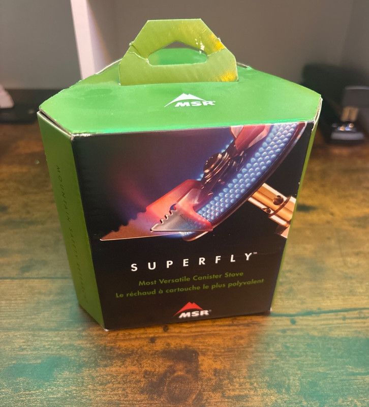 MSR Superfly Stove Canister Camping Hiking Stove Boxed