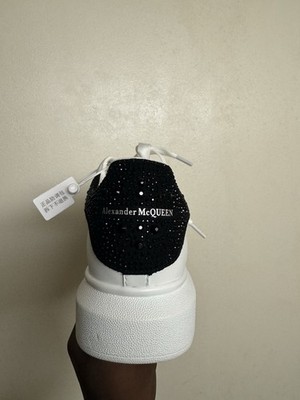Alexander McQueens Men's Sneakers size 9.5 black diamonds