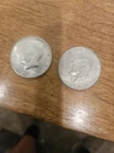 1964 Kennedy Half Dollar Lot Of 2 - 90% Silver CIRCULATED COINS - Nice!