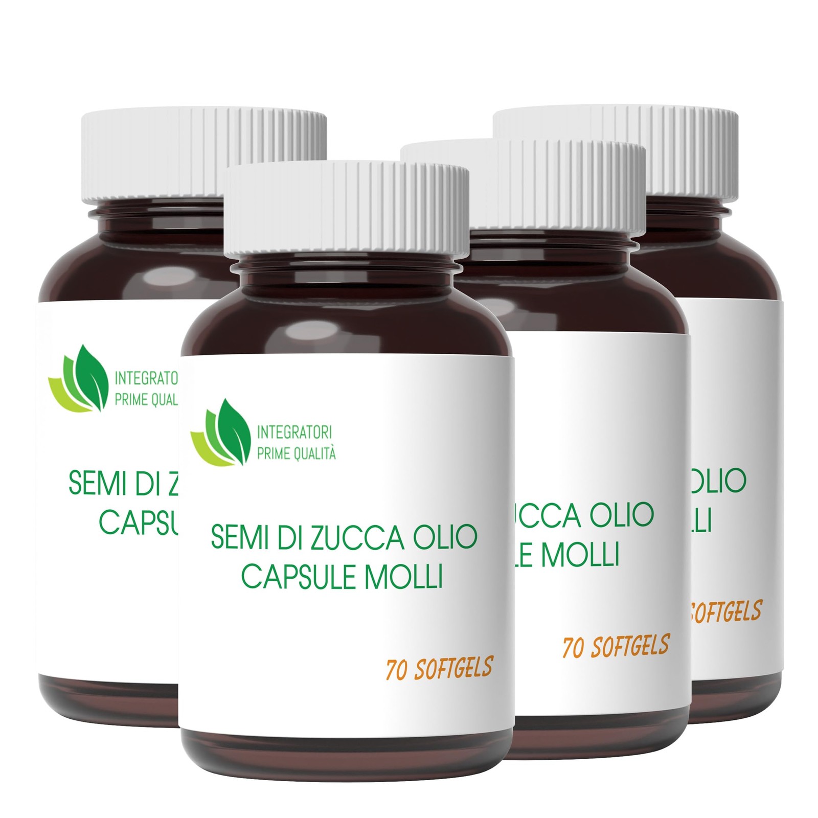 Olio Semi di Zucca 280 Softgels Capsule Molli Omega 3-6-9 Linoleico