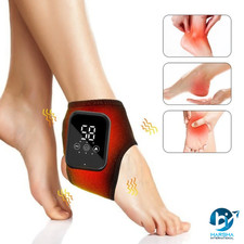 1pk Electric Foot Ankle Massager Heating Vibration  hot Compression Pain Relief