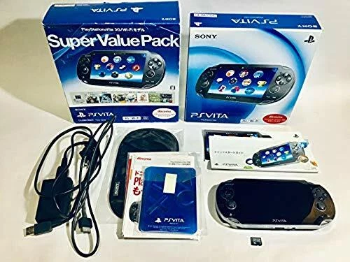 Sony PS Vita Black Console Super Value Pack Wi-Fi Model Japan game pch-2000