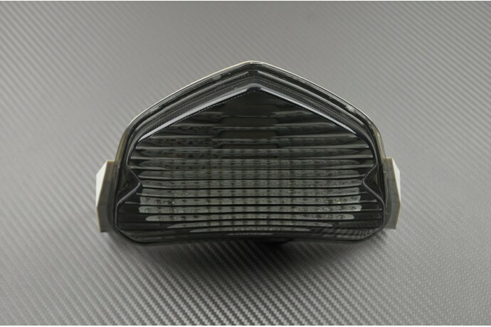 Feu arrière LED fumé clignotants GSX-R 750 Suzuki 2004 2005 optique stop moto