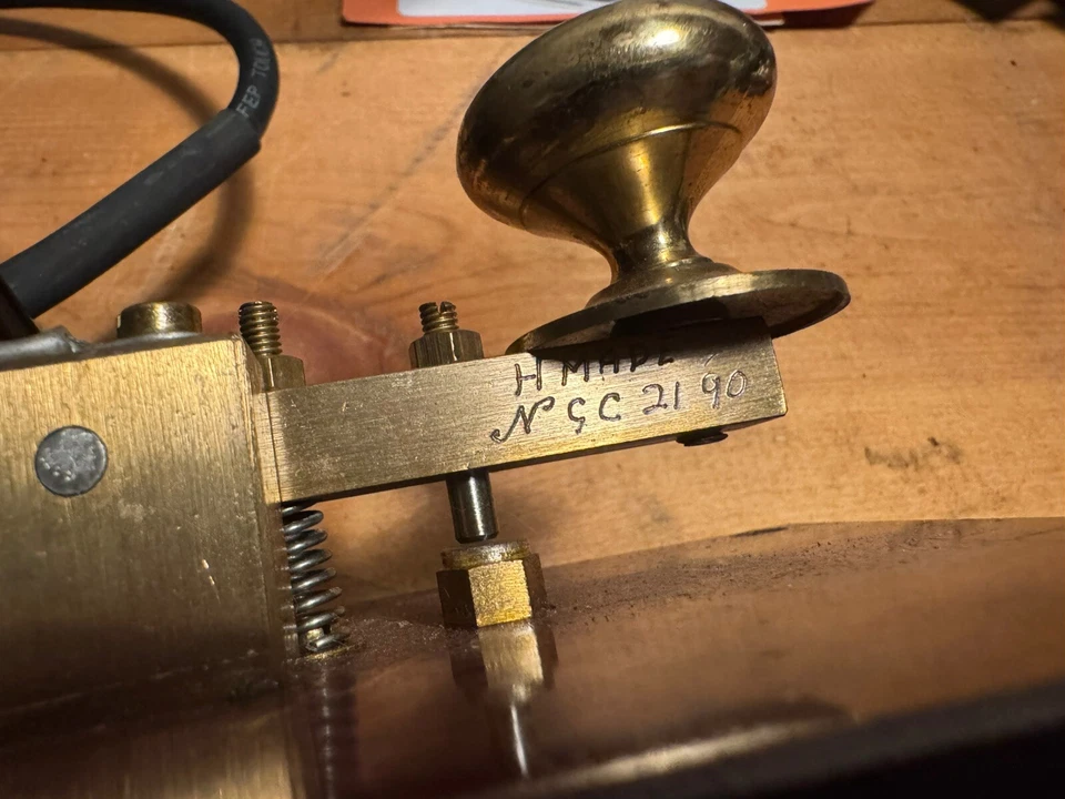 Morse Key Hand Made Brass - Image 2 of 4