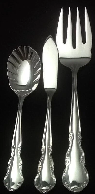 Reed & Barton Dickenson Stainless Group of 3 Flatware Pieces