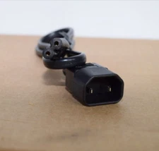 Well Shin WS-003E 10A AC Power Supply Cord 250V 2 Prong Male Female 2 Feet Long