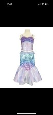 Disney Little Mermaid Movie Ariel 2-piece fashion dress Costume 2023 Size 4-6x