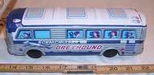 GMC GREYHOUND SCENICRUISER BUS TIN FRICTION TOY JAPAN