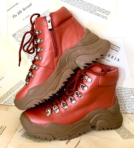 Jeffery Campbell Hiking Boots Orange 