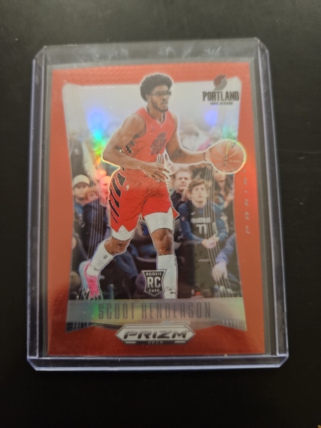 SCOOT HENDERSON 2023-24 PANINI PRIZM DECA #213 RED ROOKIE RC /199