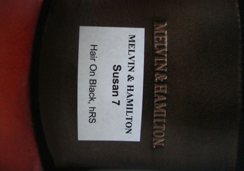 Botas MELVIN HAMILTON SUSAN 7 Hair on Black piel de cuero auténtico altura pantorrilla talla 37 NUEVAS - Imagen 12 de 12