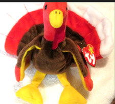 ty beanie babies gobbles turkey mint condition