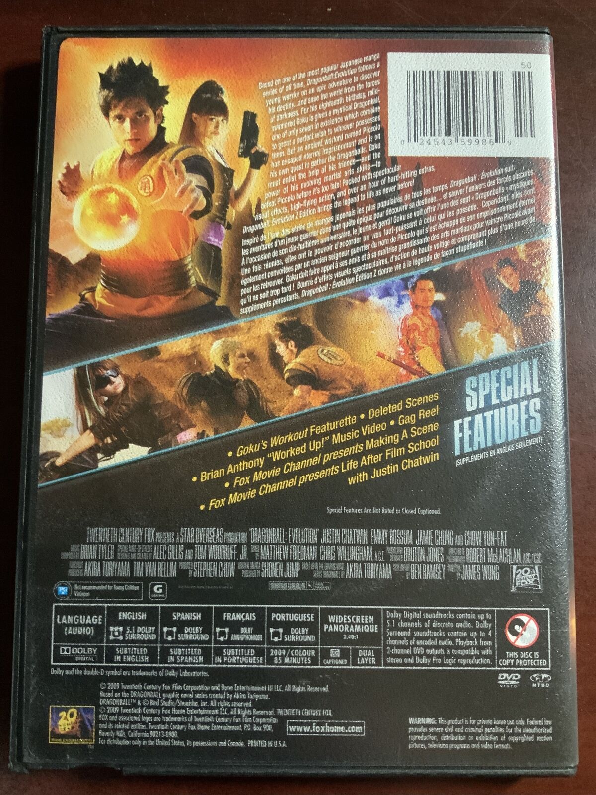 2009 Dragonball Evolution Original Video CD VCD 2-Disc Set Rare Out Of  Print HTF