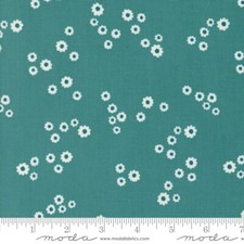 Field of Flowers Small Florals Blender Turquois Katherine Watson Moda 1/2 Yard