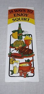 1978 SQUIRT SODA 18 WAYS TO ENJOY SQUIRT BROCHURE RECIPES 