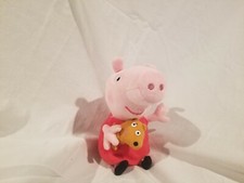 TY Peppa Pig Beanie Buddy Plush Stuffed Animal Toy 7" Doll.
