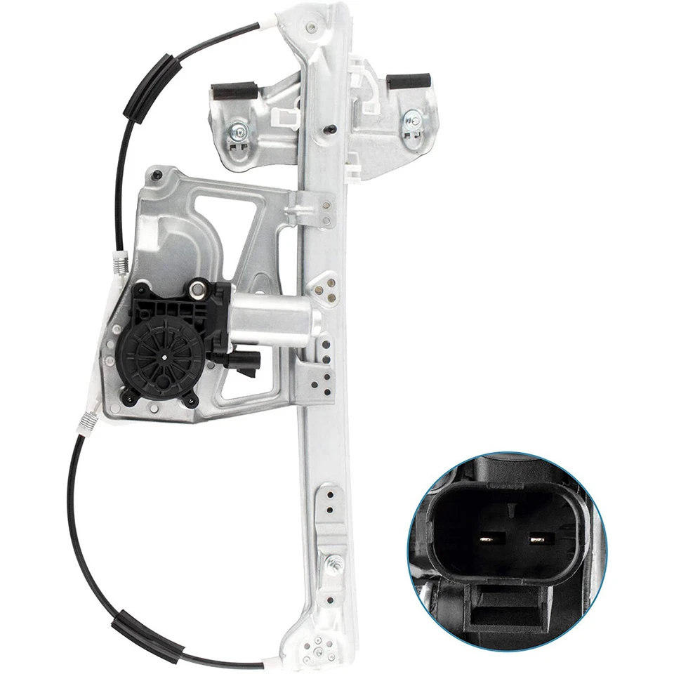 Regulador de ventana eléctrica para Cadillac DeVille 2000 2001 delantero derecho con motor Foto 2 de 4