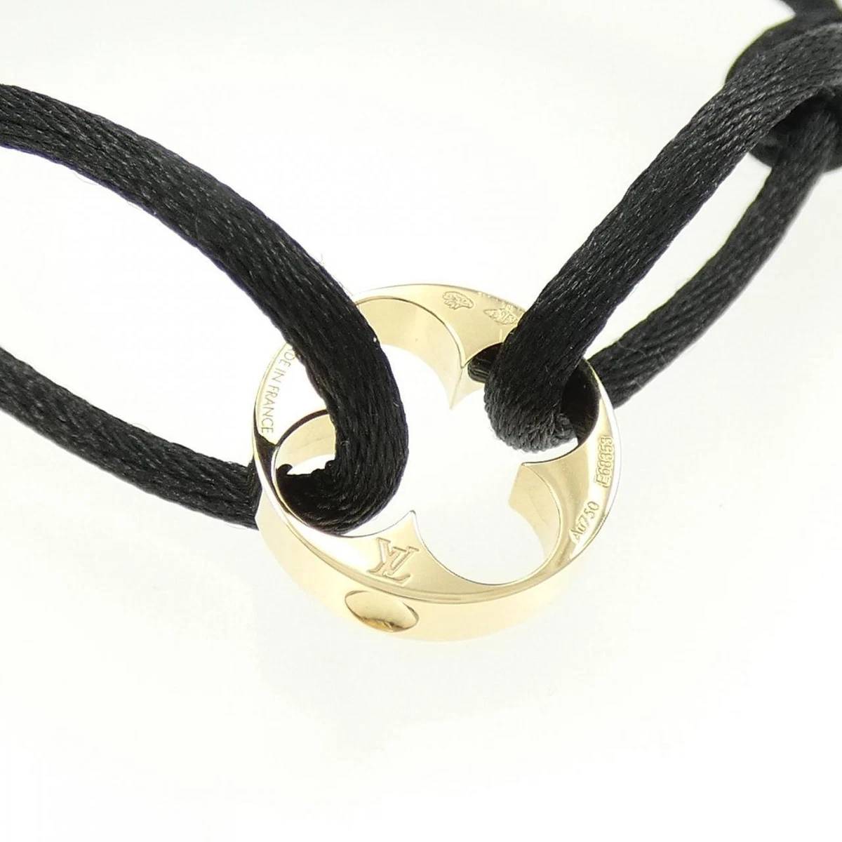 Louis Vuitton Space Bracelet on Black Cord