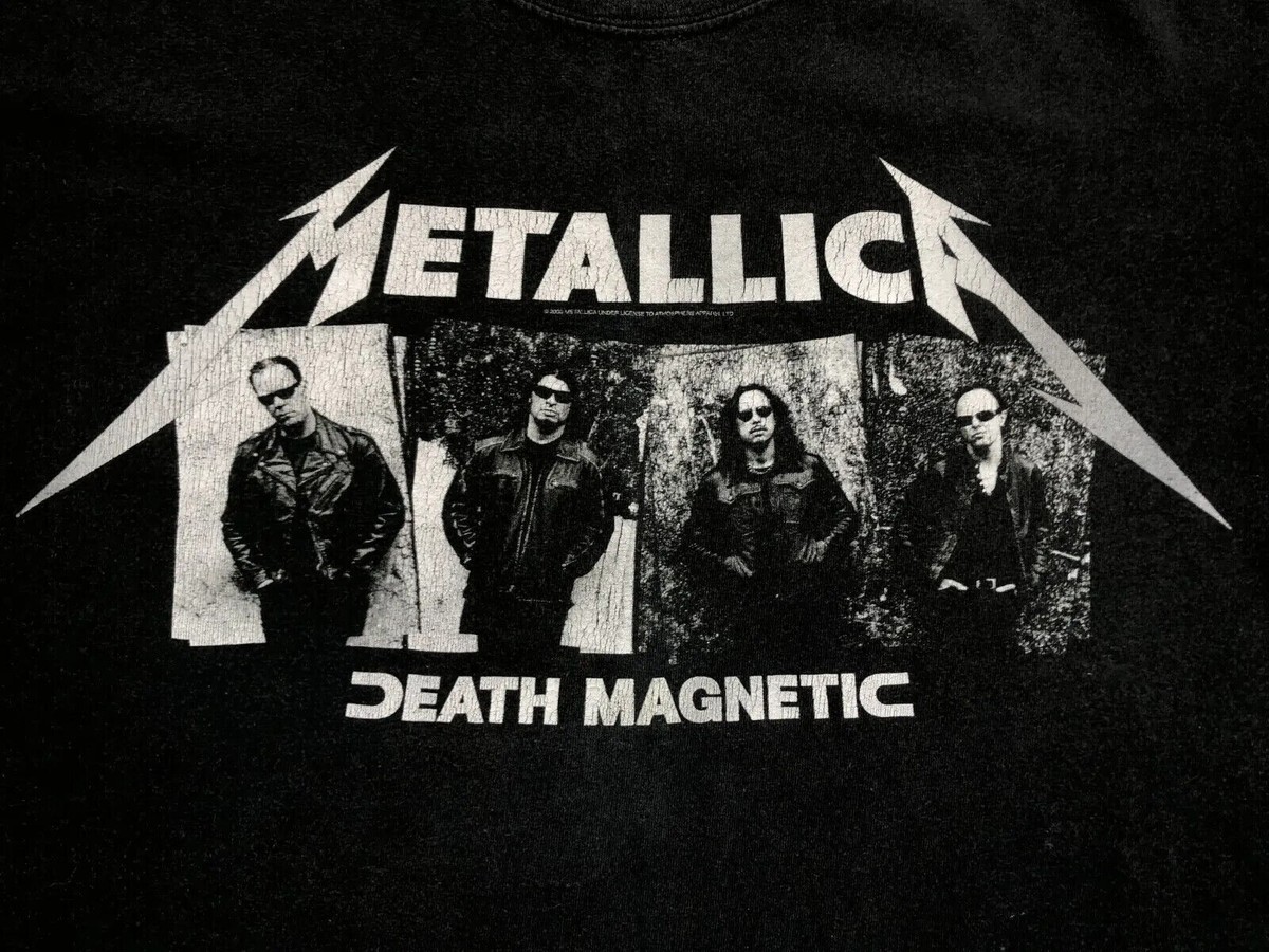 2008 Metallica Death Magnetic Tour Tee Shirt Jersey Over Print