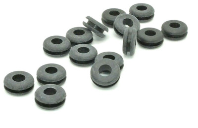 Rubber Wire Grommets for 5/8'' panel hole w 3/8  ID & 1/8'' Groove