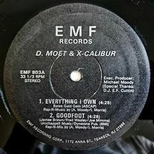 1988 - D. MOET & X-CALIBUR - EVERYTHING I OWN / GOODFOOT / DANCE TO EXCALIBUR OG