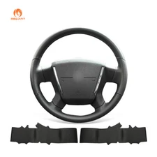 MEWANT Black PU Leather Steering Wheel Wrap for Dodge Avenger 2007-2010 Caliber