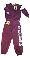 Harry Potter Hogwarts Burgundy Sweatsuit Set Wizarding World H M Girl Size 12/14