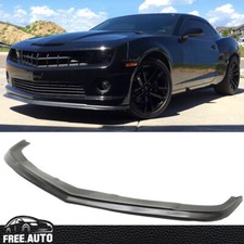 Fits 10-13 Chevy Camaro V8 Ss Zl1 Style Front Bumper Lip Spoiler Splitter - Pu