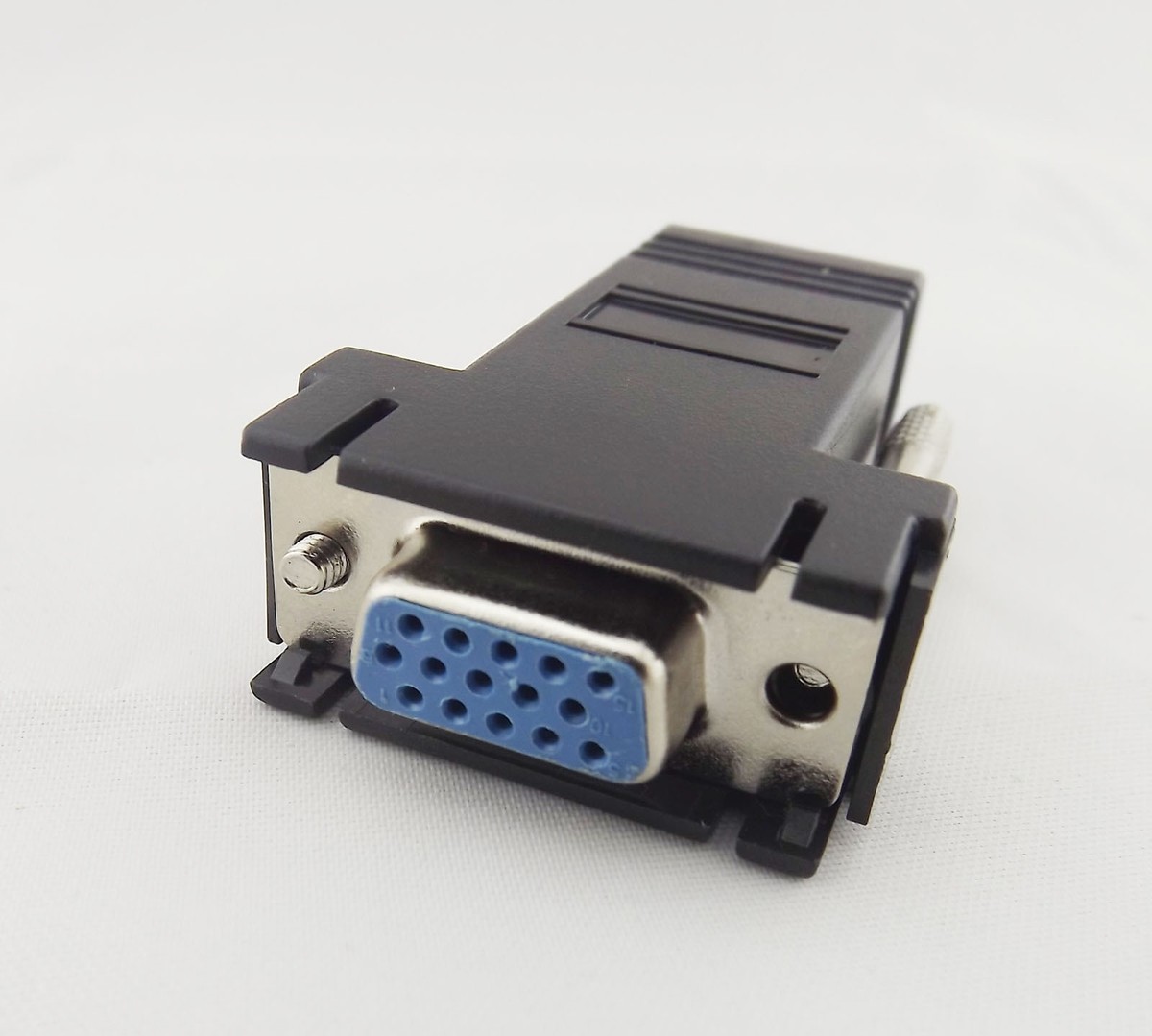 1x RJ45 To 15 Pin VGA Female Adapter for VGA Extend Over CAT5 CAT6