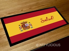 Salud! Spanish flag Mediterranean bar runner Pubs Clubs & Cocktail Bars