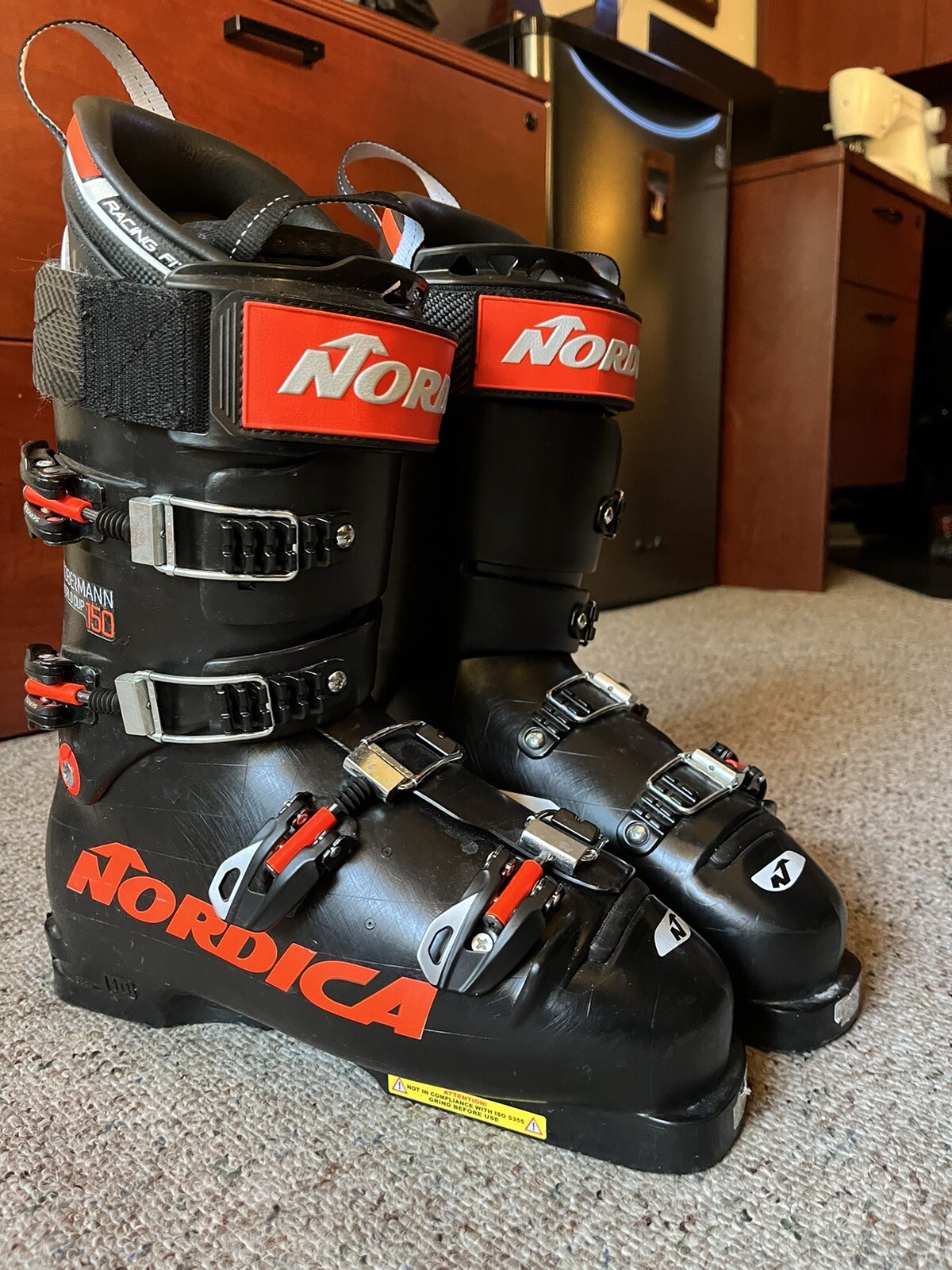 SALOMON Scarponi da sci nordica dobermann uomo 11 29 neri coppa del mondo rosso 150 adatti da corsa