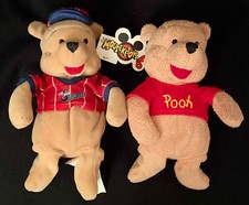 Disney Store Winnie the Pooh Beanie Bean Bag  The Bee Stompers Baseball Uniform
