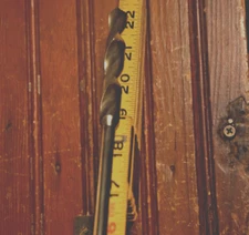 DRILL BIT LONG SHANK OVERALL 22" HOLE DIAMETER 1/2" TWIST 4" RESTORE CLEAN SHARP