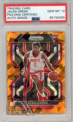 NBAカード JALEN GREEN AUTO Jalen Green Autographed 2021-22 Hoops Tribute Rookie Card #54