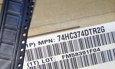 1 pc, 74HC374DTR2G octal D TYPE FLIP FLOP by On Semi. 20-pin TSSOP SMD