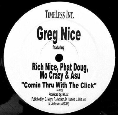 Greg Nice - Comin Thru With The Click / VG+ / 12''''